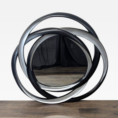 Coaster Silver/Black Contemporary Mirror