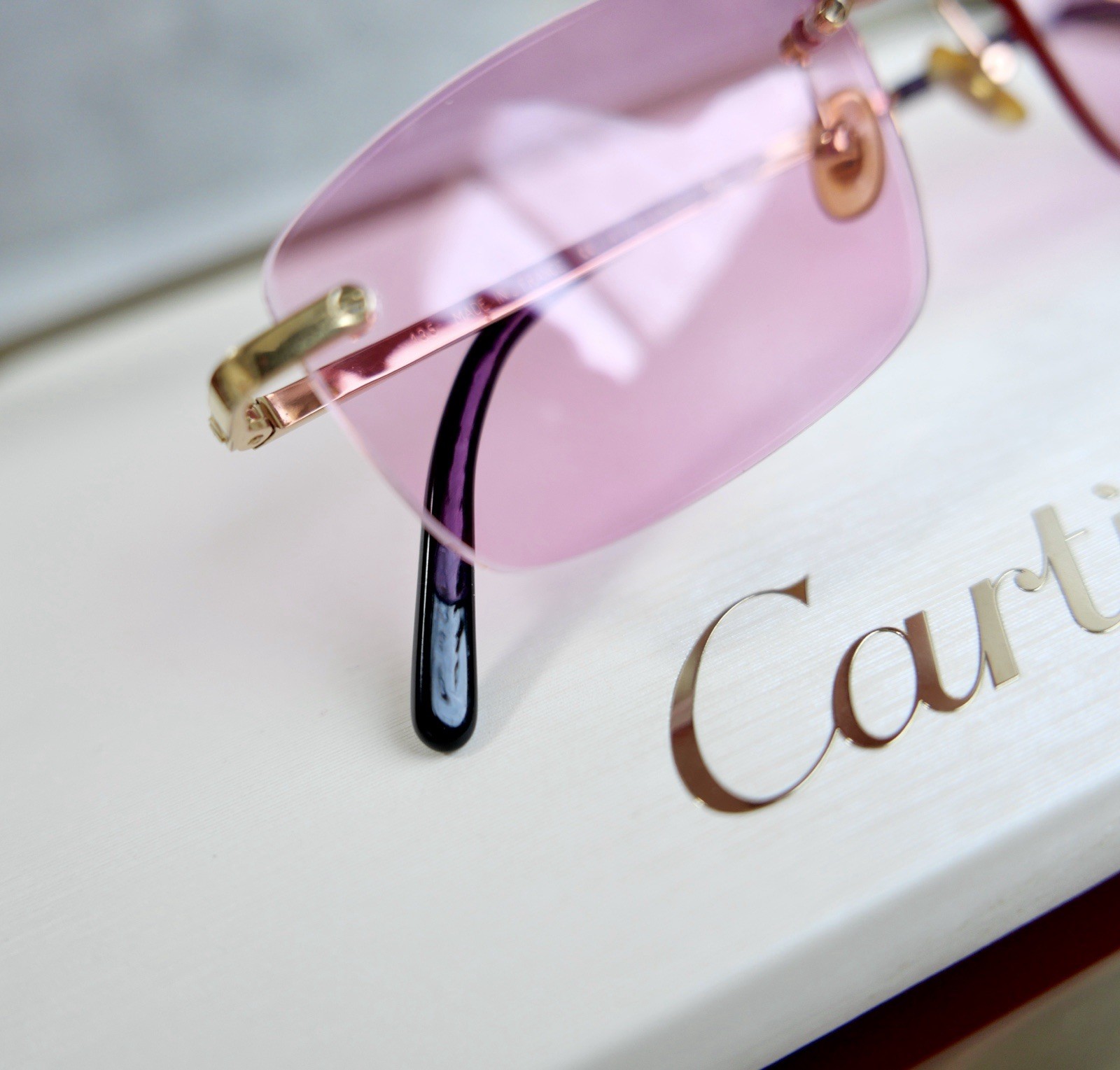 Authentic Cartier Rimless Titanium Sunglasses Eye… - image 23
