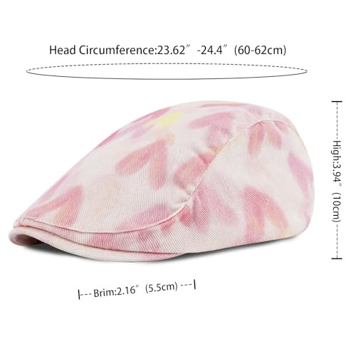 Newsboy Flat Cap Women Men Fashion Print Gatsby Ivy Caps  display picture 3