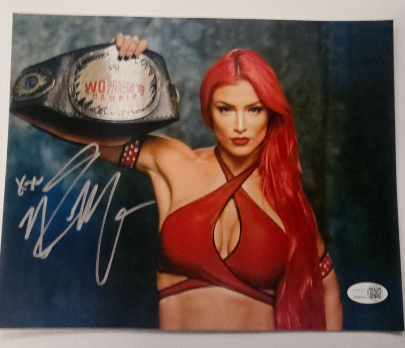 Eva Marie Signed 8x10 Autograph Photo WWE RAW Smackdown JSA COA Cert METALLIC
