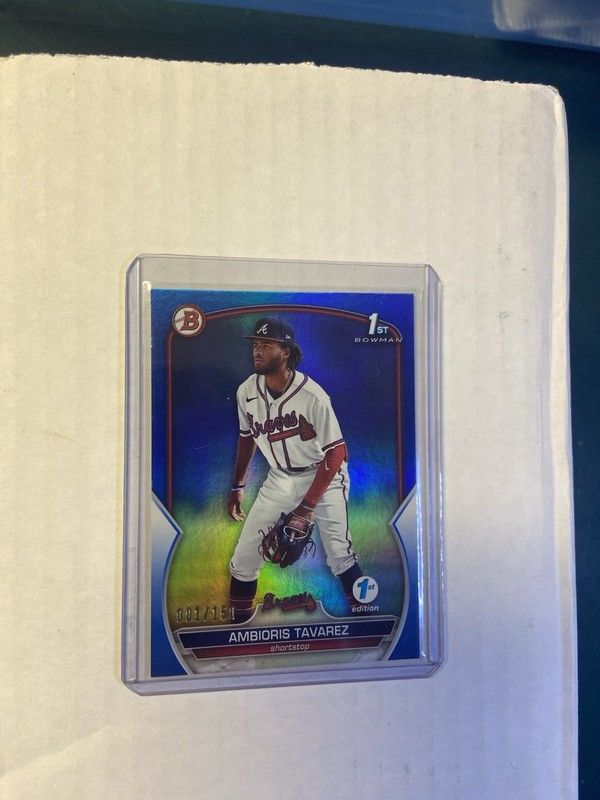 2023 Bowman 1st Edition Blue Foil /150 Ambioris Tavarez #BPPF-33