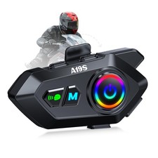 Khptop Motorcycle Helmet Bluetooth Headset, Bluetooth 5.4 Intercom for 2 Ride...