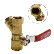 1/2" BSP Equal Female Thread Brass Y Type Strainer Filter Ball Valve