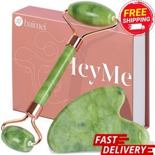BAIMEI IcyMe Gua Sha  Jade Roller Facial Tools Face Roller and Gua Sha Set for