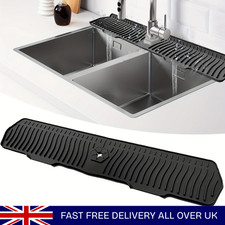 Silicone Sink Splash Guard Mat Faucet Water Drip Catcher for Kitchen Bathroom