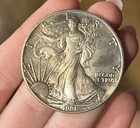 Beautiful Toned - 1991 American Silver Eagle 1 Troy oz .999 Fine Silver Dollar