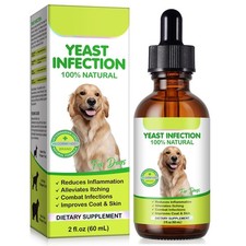 Yeast Infection Treatment for Dogs 2 fl oz , Natural Yeast Treatment for Dog...