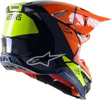 ALPINESTARS Supertech Fits M8 Helmet - Factory - Blue/Orange/Yellow - Medium