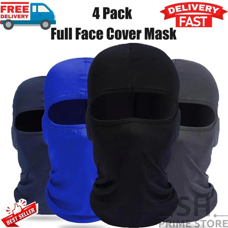 4 Piezas Pasamontañas Capucha Para El Frio Para Hombre Invierno Termica