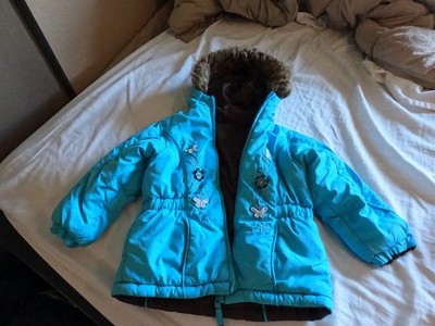 Girls Beautiful Blue 4 Unbranded ski/winter jacket-SUPER WARM-USED-EXCELLENT