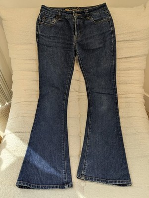 Wet Seal Bootcut Jeans Womens Size 3 Regular Blue Dark Wash Denim