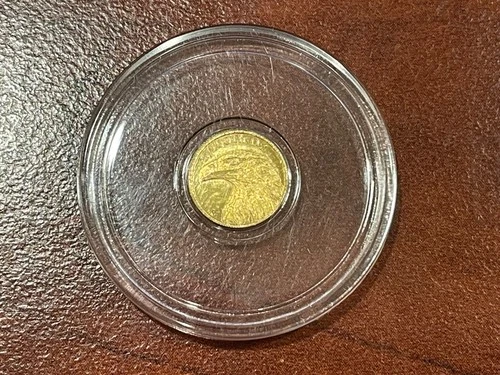 1/100 oz. Monarch American Bald Eagle .9999 Fine Gold Round in Sealed Capsule