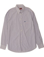 CARRERA Mens Regular Fit Shirt 2XL Blue Check Cotton BW01
