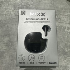 Image of Mixx StreamBuds Solo 2 Black True Wireless Earbuds