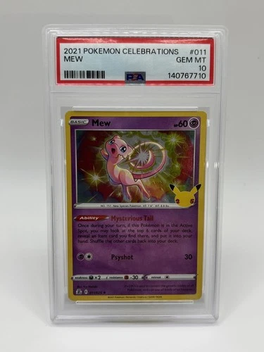 2021 Pokemon Celebrations Mew Holo Psa 10 Gem Mint