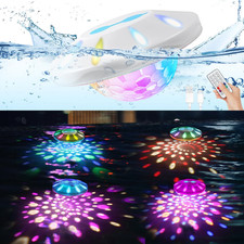 Floating Pool Lights 4-Pack - Color Changing Waterproof RGB Lights for Pools