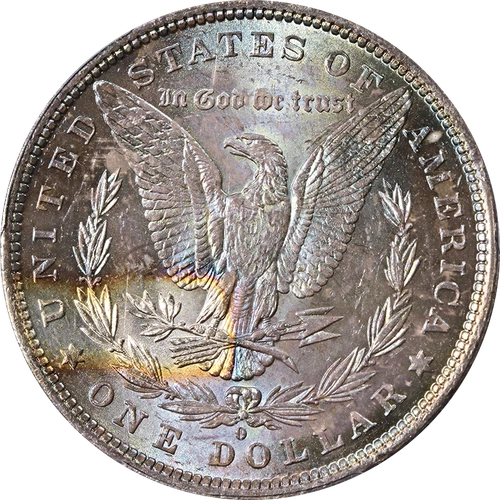 1882-O Morgan Silver Dollar PCGS MS64 - Neat Toning Color
