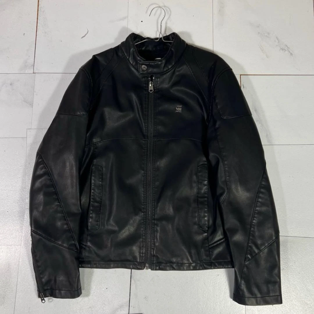 g star raw leather jacket products for sale | eBay