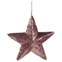 Pailletten Deko-Stern 33 Cm Ø Braun Weihnachts-Dekoration Baumschmuck