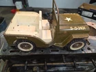 1960s VINTAGE Tonka Army Military Jeep No. G-2-2431 Pressed Steel Good CONDITION