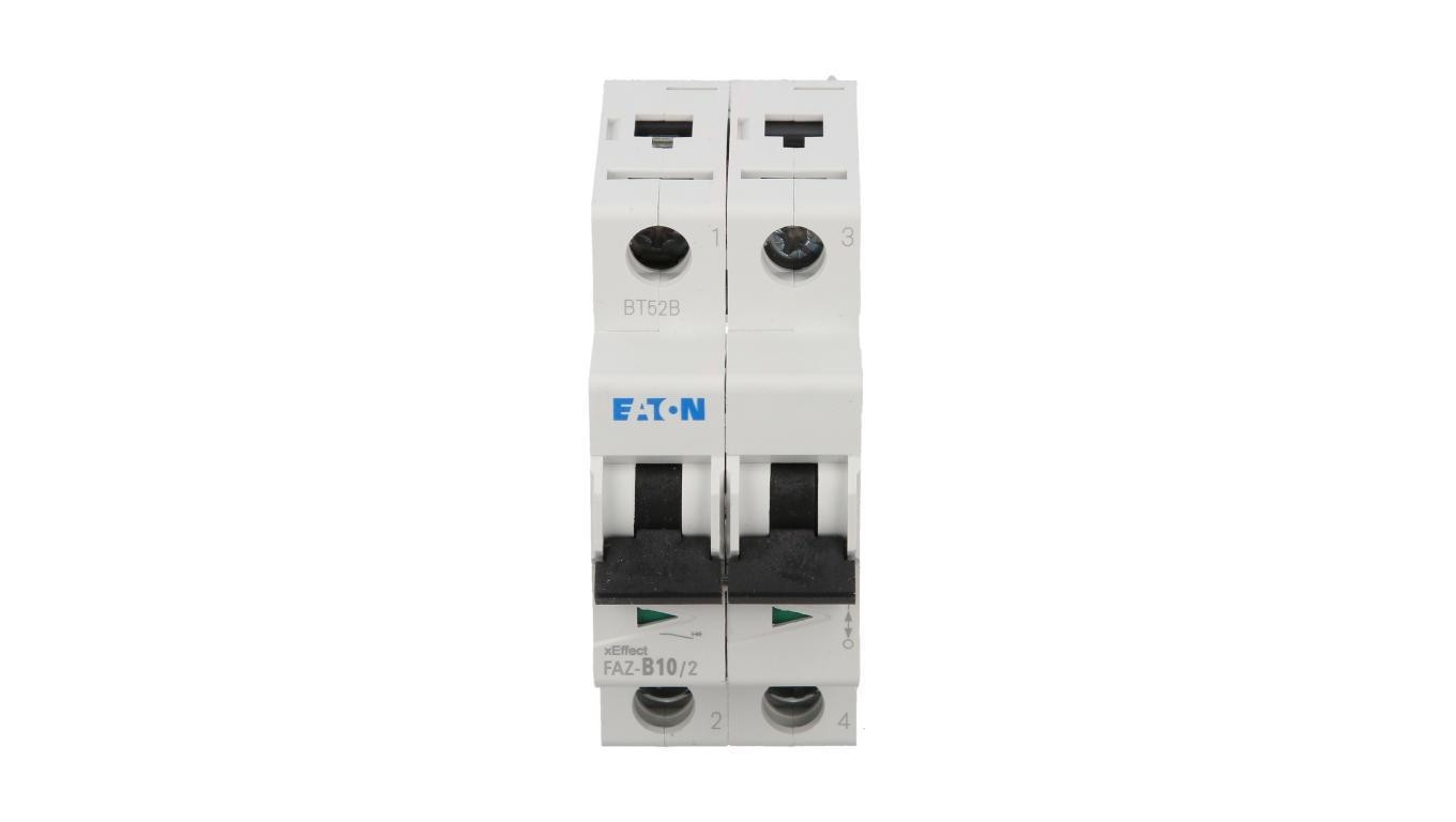 Overcurrent Switch 2P B 10A 15kA AC FAZ B10/2 278730