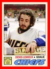 DENIS LEMIEUX Home Made Art Hockey Card Slapshot Movie Charlestown Chiefs GOALIE