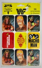 Original 1991 WWF 36 Unopened Wrestling Stickers Hulk Hogan Ultimate Warrior