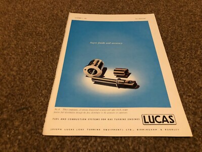 AC63 WERBUNG 11X8 JOSEPH LUCAS - SUPER VEREDELUNG UND GENAUIGKEIT