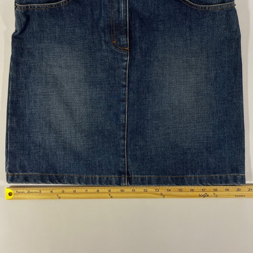 Ann Taylor Jeans Pencil Straight Womens Denim Skirt 8 Size Blue Cotton - Picture 7 of 8