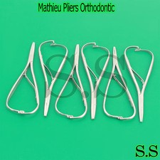 6 Mathieu Pliers 5.5" Orthodontic Surgical Dental Instruments Orthopedic