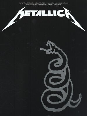 METALLICA - The Black Album Guitar [TAB], with chord symbols Book