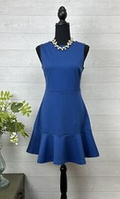 NWT Sz. 6 Petite GAP Blue FIT FLARE DRESS Sleeveless Dress