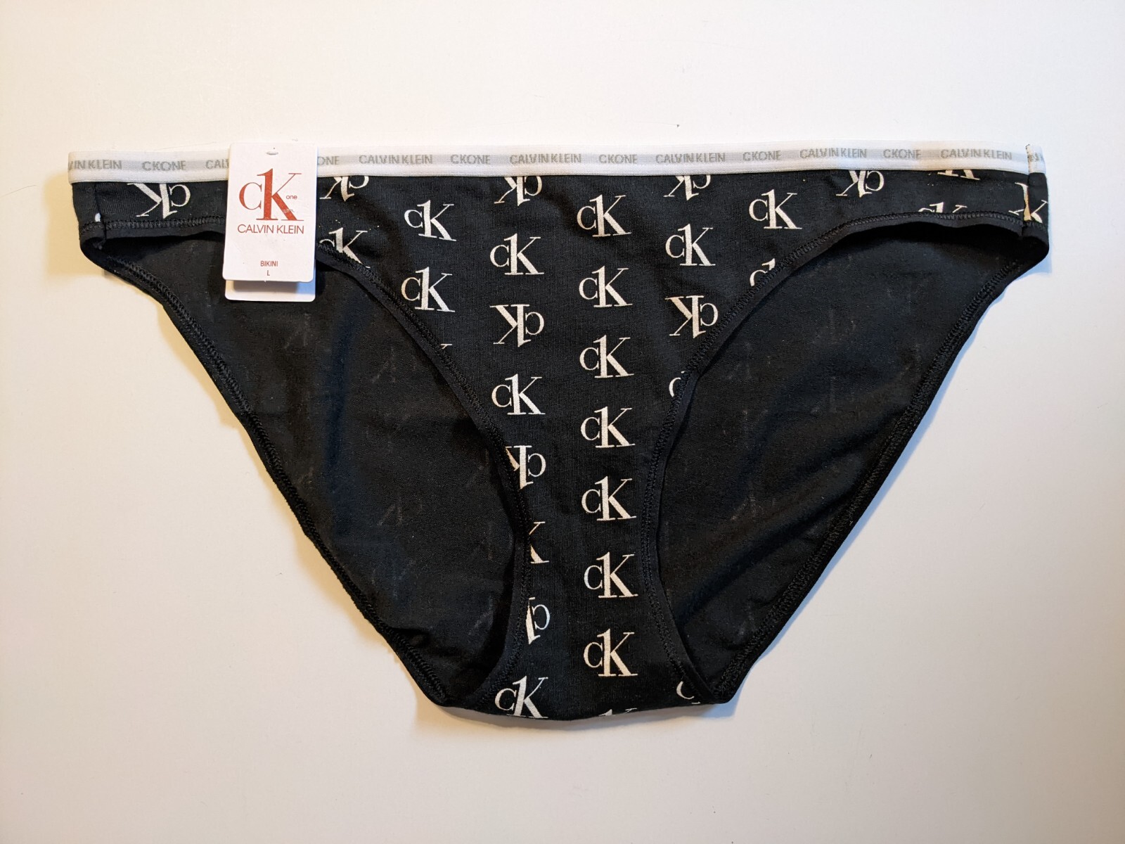 Calvin Klein CK One Bikini Panty, QD3785, Black, Size Large eBay