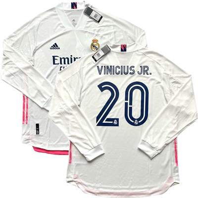 2020/21 Real Madrid Authentic Home Jersey #20 Vinicius Jr XL Long