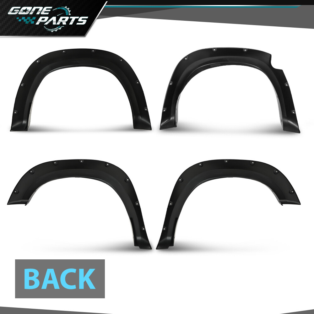 4pcs Front & Rear Fender Flares Pocket Bolt Rivet Fit For 2019-2021 Ram 1500