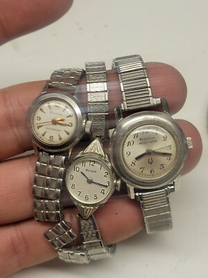Lot Vintage ladies watches for repair Bulova timex brichot Timex CHR Bezel, Vintage Woman main image 2