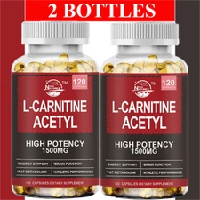 Acetyl L-Carnitine 1500mg Strong Fat Burner Weight Loss Antioxidant 240 Capsules