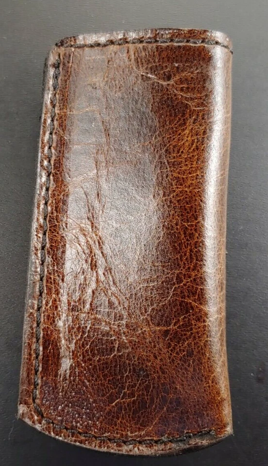 Estuche Old Timer Funda Cuero Cuchillos Cinturón Bolsillo Cuchillo Boker Trapper Funda Foto 4 de 4