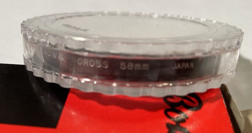 VTG Bower 58mm Cross Filter Clear Glass Screw Mount made in JAPAN New - Picture 6 of 6