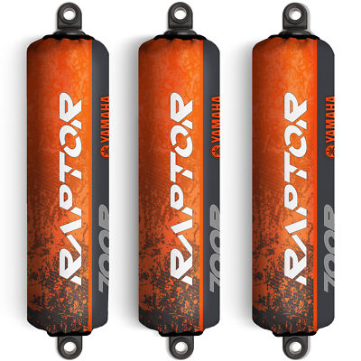 Orange & Graphite Grey Shock Covers for Yamaha Raptor YFM700R [Special Edition]
