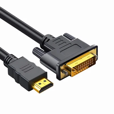 BOLWINS M50 1,5m HDMI auf DVI Kabel HDMI Stecker zu DVI Stecker 24+1 1080P FullHD PC TV
