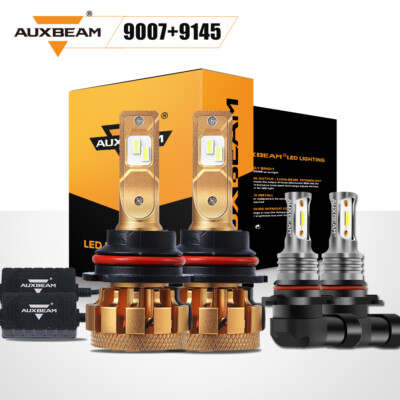 For Ford Excursion 2000-2004 Canbus 6000K LED Headlights + Fog Light Bulbs Kit