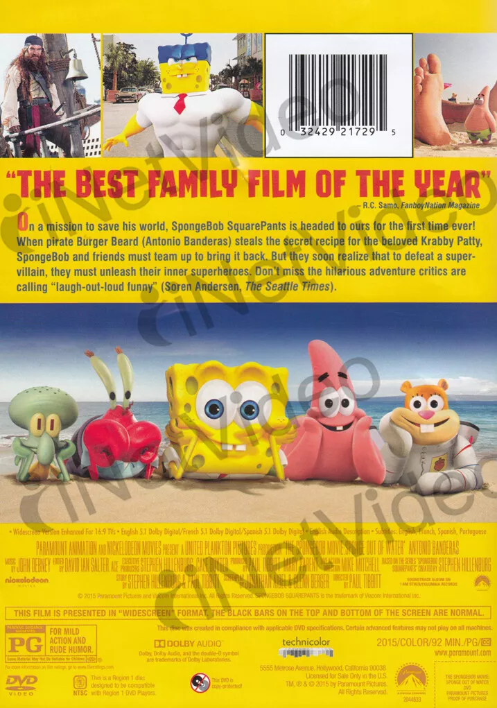 The Spongebob squarepants movie (DVD, Bilingual)