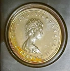 1978 Canada SILVER DOLLAR Proof Like EDMONTON W/HOLDER Toned-Toning