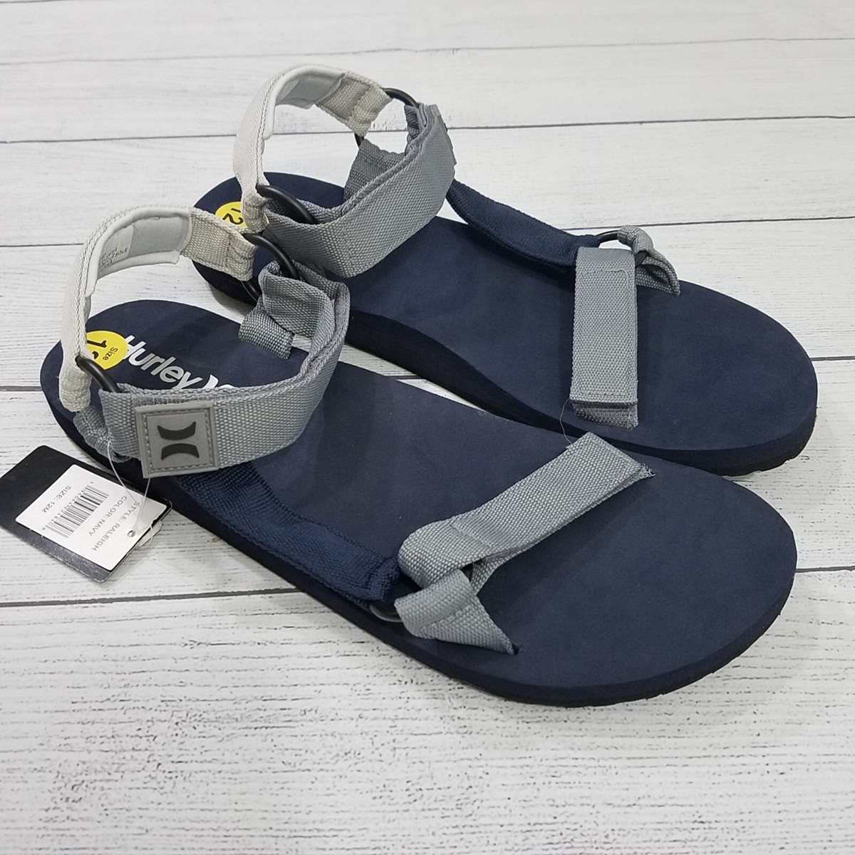 Hurley Raleigh Adjustable Strap Sandals Mens Size 12 - Navy  display picture 3
