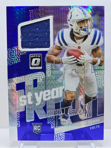 2023 Panini Donruss Optic - 1st Year Fresh Blue Hyper Prizm #FYF-JD Josh Downs (MEM, RC)