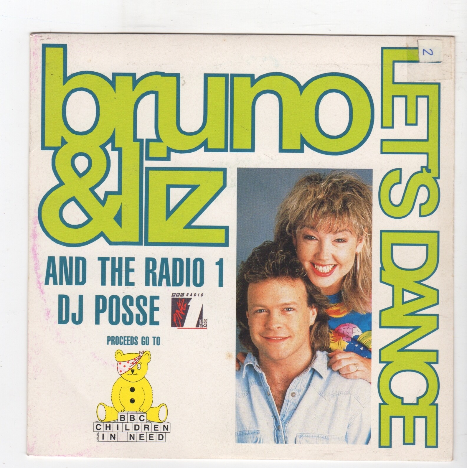 (S460) Bruno & Liz & The Radio 1 DJ Posse, Let's Dance - 1990 - 7 inch vinyl