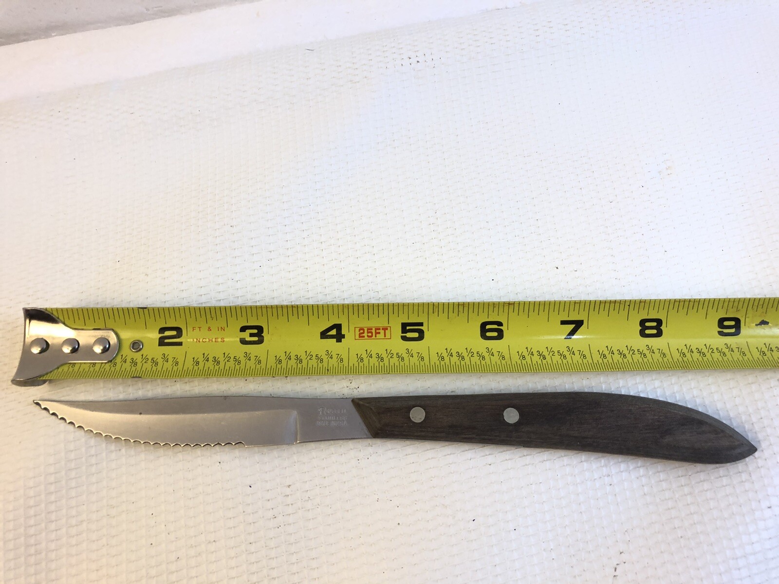 Dexter Russell Steak Knife Partial Serrated 3.5” Wood Handle Half Tang