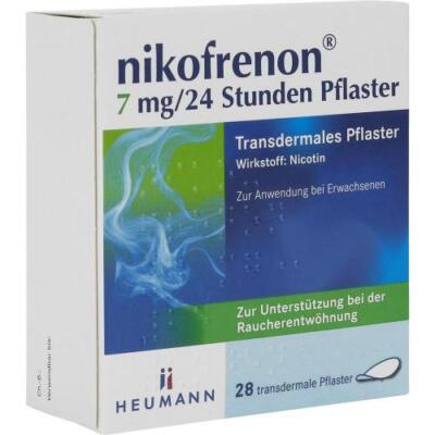 NIKOFRENON 7 mg/24 Stunden Pflaster transdermal 28 St PZN 15993225