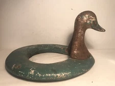 potty duck training seat wood metal decoy early 1900s